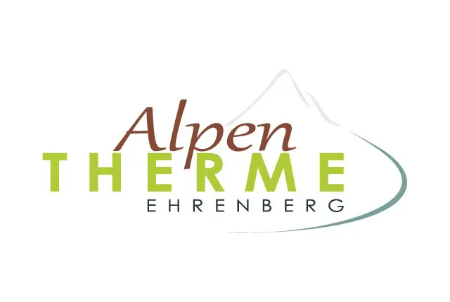 Logo von Alpenhermes mit Berg und Schriftzug.