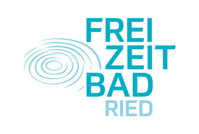 Logo des Freizeitbad Ried mit Wellenmotiv